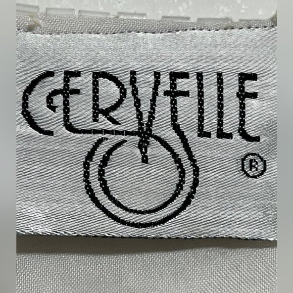 Vintage Cervelle White Beaded Floral Jacket – 100% Silk, Made in India, Small - Picture 7 of 13